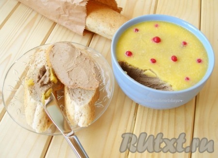 Паштет из куриной печени с молоком 