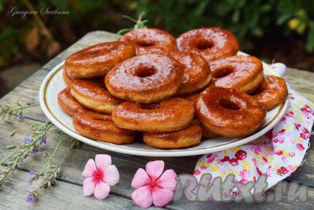 Дрожжевые пончики на воде