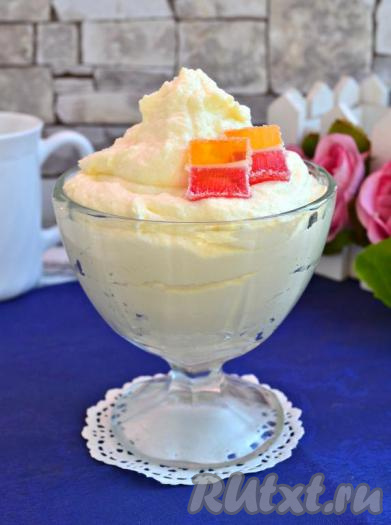 Творожный крем со сгущенкой и маслом