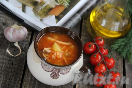 Рецепт рассольника с томатной пастой