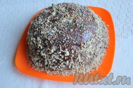 Ароматный, сочный торт из пряников готов.