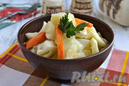 Рецепт быстрого приготовления маринованной капусты кусочками 
