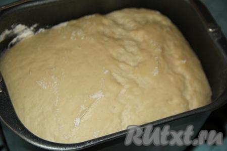 Я готовила тесто в хлебопечке, для этого нужно влить в ведёрко хлебопечки тёплое молоко, не горячее растопленное сливочное масло, куриное яйцо, добавить сахар и ванильный сахар, затем всыпать муку, дрожжи и щепотку соли. Выставить режим хлебопечки "Замес теста" (в моей хлебопечке тесто замешивается за 1 час 30 минут).&nbsp;Если будете готовить тесто вручную, тогда сухие дрожжи нужно растворить в тёплом молоке (температура молока не более 40 градусов), затем добавить растопленное тёплое сливочное масло и яйцо, всыпать сахар и ванильный сахар. В жидкую массу добавить муку и соль, замесить мягкое, приятное в работе тесто. Оставить для подхода тесто&nbsp;в миске в тёплом месте на 1,5 часа (чтобы тесто не заветрилось, накройте миску полотенцем). Тесто увеличится в два-три раза.