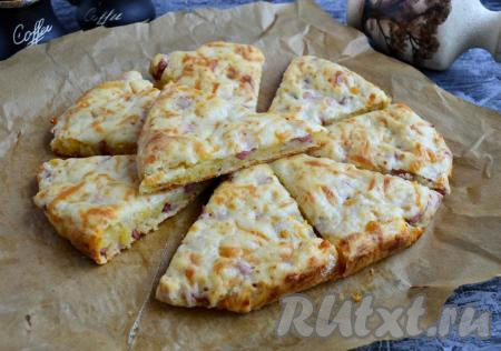 Сконы с колбасой и сыром