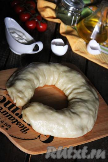 Вот такой аппетитный ханум с фаршем&nbsp;получился. Это блюдо отлично сочетается с чесночным соусом.