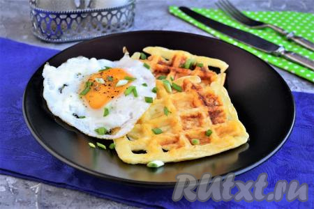 Сырные вафли в вафельнице