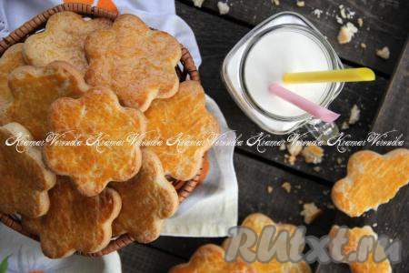 Молочные коржики на маргарине