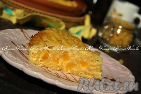 Сладкий лапшевник в духовке