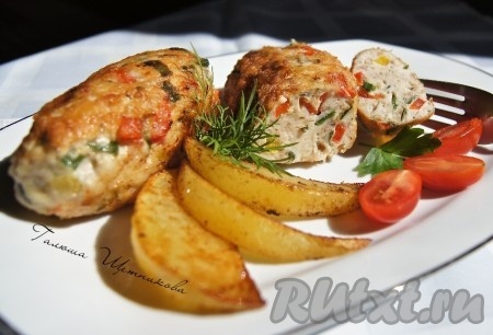Куриные котлеты с беконом и сыром