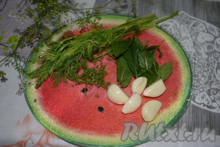 Зелень нарежем мелко. С кинзы оборвём семена (можно использовать как молодой, ещё зелёный, кориандр, так и уже сушёный).