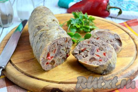 Колбаса из куриной печени в домашних условиях