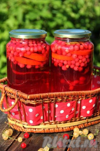 Компот, приготовленный из красной смородины с апельсином и мятой на зиму, получается необыкновенно ярким, очень вкусным и ароматным.