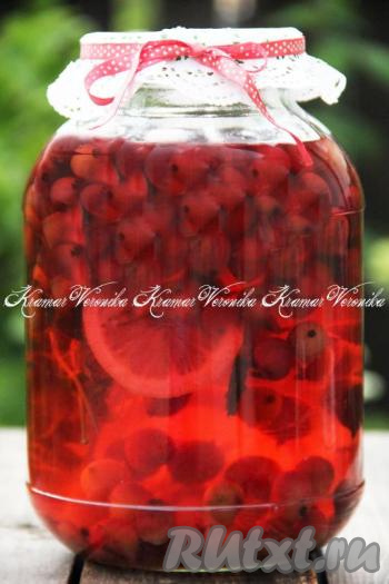 Компот "Мохито" из крыжовника с мятой и лимоном на зиму