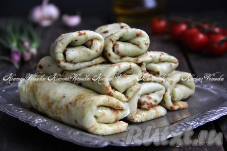 Тонкие блинчики из кабачков на молоке