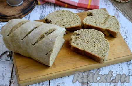 Ржаной хлеб на кефире без дрожжей