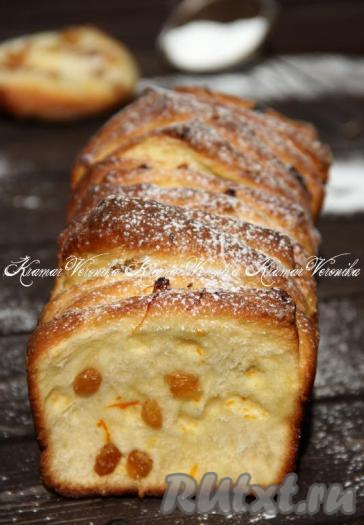 Вот такой красивый пирог получается в разрезе, кусочки теста прекрасно отделяются друг от друга.&nbsp;А аромат апельсина отлично дополняет&nbsp;вкус нашей домашней выпечки. Всем советую приготовить пирог "Гармошка" по этому рецепту!