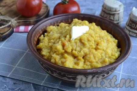 Гороховая каша в мультиварке без замачивания