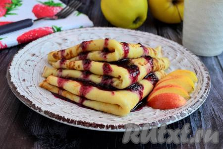 Рецепт яблочных блинов