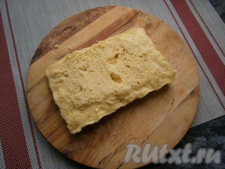 Дать основе остыть, срезать образовавшуюся "шапочку".