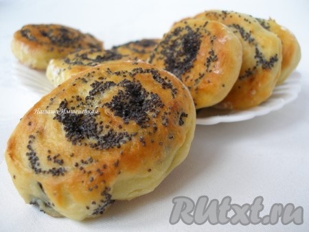 Булочки с маком из творожного теста