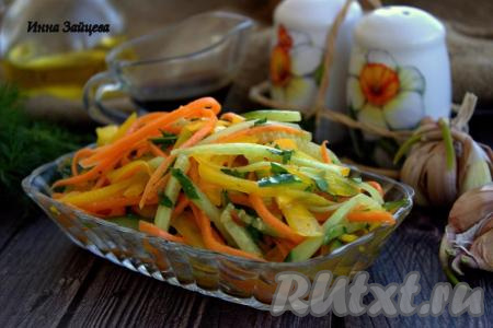 Салат из болгарского перца и моркови