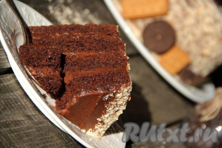 Посмотрите, каким влажным торт "Прекрасная маркиза" получился в разрезе!