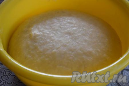 Подошедшее тесто станет лёгким и воздушным, увеличится в объёме минимум в 2 раза.