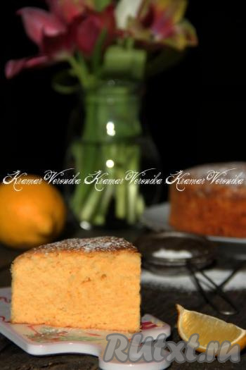 Шарлотка с лимоном