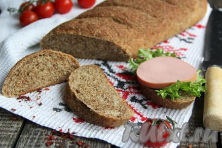 Хлеб из муки с отрубями в духовке