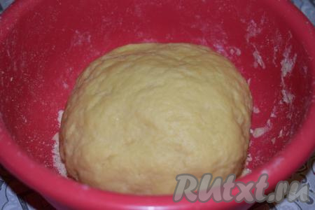 Тесто получается пластичным, плотным и не липнущим к рукам.