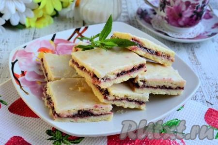 Рецепт песочного печенья на маргарине с вареньем