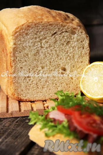 Вкусный белый хлеб в хлебопечке