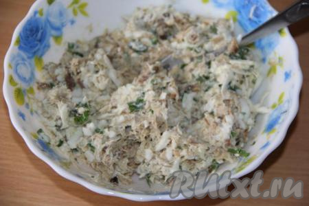 Начинка не должна быть жидкой.