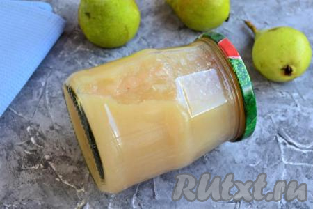 Простой рецепт пюре из груш на зиму 