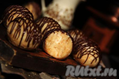 Вот такие красивые конфеты "Ленивый чизкейк" получились. На вкус они нежные, одно объедение, всем советую!