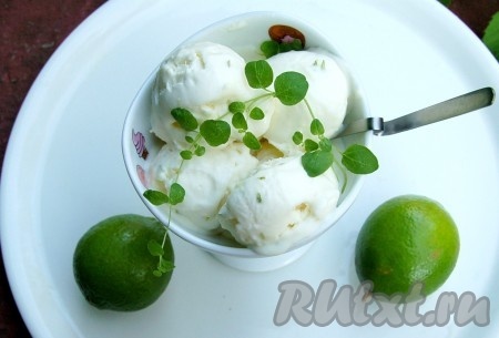 Мороженое с лаймом