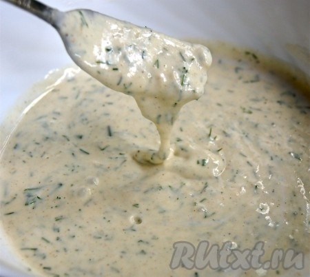 Масса по консистенции должна получиться, как сметана.