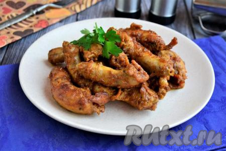 Рецепт куриных шеек на сковороде 