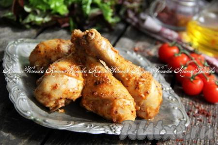 Курица с майонезом и аджикой в духовке