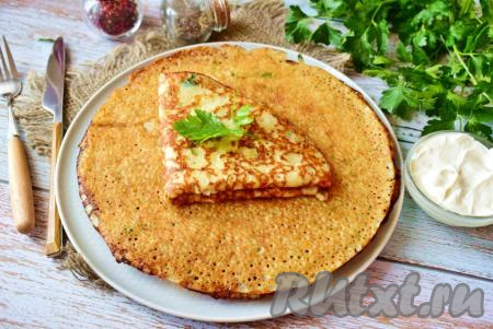 Блины из картофельного пюре на молоке