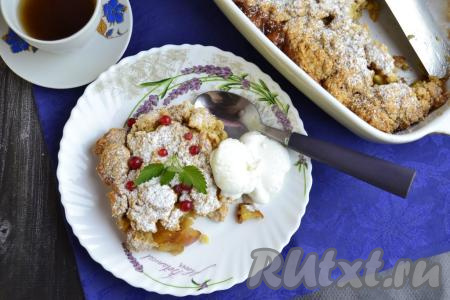 Рецепт яблочного крамбла