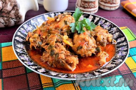 Чахохбили из курицы в мультиварке