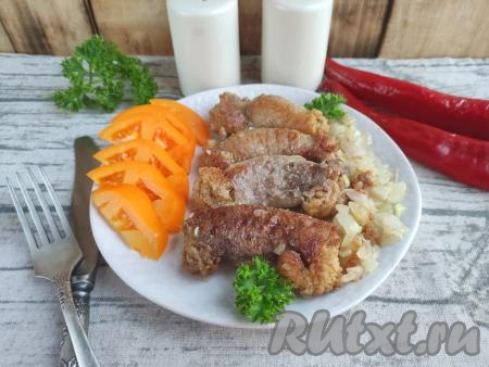 Жареная щучья икра