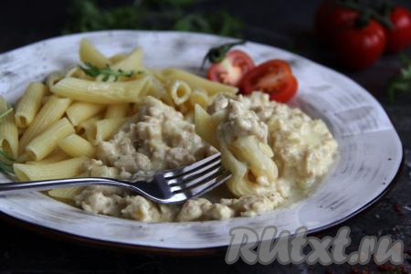 Макароны прекрасно сочетаются с таким мясным блюдом.&nbsp;