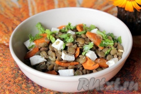 Чечевица с морковью