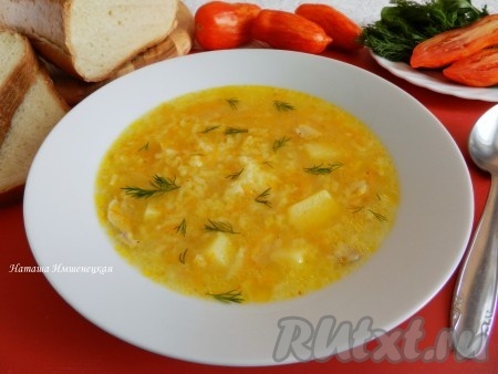 Рецепт рисового супа с курицей