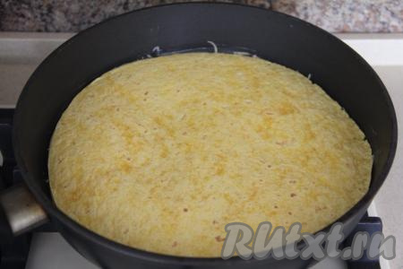 Накрыть начинку второй лепёшкой, слегка прижать и жарить минуты 2.