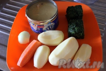 Ингредиенты для приготовления вкусного супа с рыбными консервами