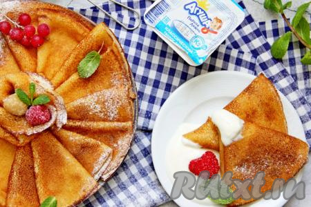 Блины из детского творожка "Агуша"