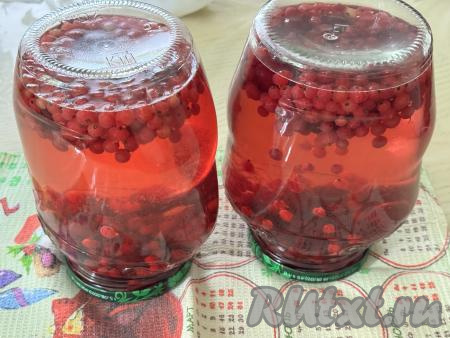 Закрутить (или закатать) банки с компотом с ягодами крышками, перевернуть кверху дном, укутать в одеяло, оставить до полного остывания (примерно на сутки), а затем переставить на&nbsp;хранение в прохладное место (например, в кладовку или погреб).